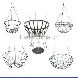 Wire Flower Basket /Metal Wire Flower Basket /Hanging Wire Flower Basket thumbnail-2