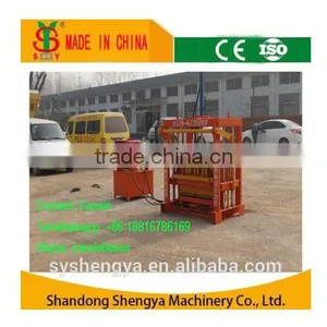 Shengya QT4-30 Diesel Power Baking-free Concrete Block Making Machines Small Scale Industries in India Images China Product thumbnail-1