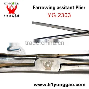 Veterinary Instruments Farrow Assist for Piglets Veterinary Farrowing Forceps thumbnail-4