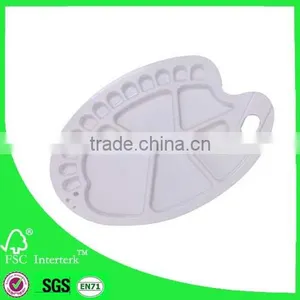 Oval Plastic Palette for Artist and Hobby/ Art Palette With White Color thumbnail-1