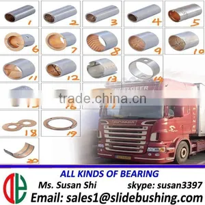Compound Bush Bimetal Teflon Copper Steel Self Lubricated Bearings Scheibe Teflon Ptfe Thread Seal Tape Bimetal Bushing thumbnail-6
