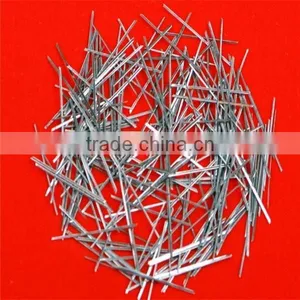 High Tensile Steel Fiber 25/0.55,30/0.5 Glued Hook Ends Steel Fiber thumbnail-1
