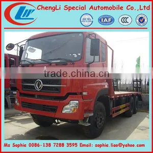 Dongfeng 10 Wheels Flatbed Truck,bulldozer Transportation Truck,carry Bulldozer Truck thumbnail-1