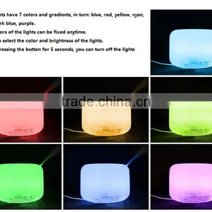300ML Portable LED Light Essential Oil Ultrasonic Air Humidifier Electric Aroma Mist Diffuser thumbnail-6