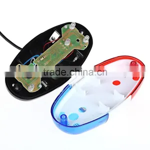Super Loud Police Style For Mountain Road Bike Horn Accessories 6 LED Light 4 Sounds Trumpet Electronic Horns Bell Siren thumbnail-6