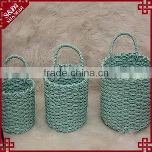 Exquisite Handcraft Artificial Flower Holder Stackable Decorative Baskets thumbnail-1
