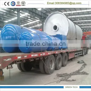 2016 Green Tech Tyre Recycling Machine Pyrolysis Tyres to Oil 10 TPD thumbnail-1