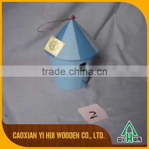 Decorative Colorful Wooden Bird House Feeder thumbnail-1