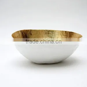 Two Tone Metal Bowls With Inside Gold Color and Outside Different Colors Available thumbnail-1