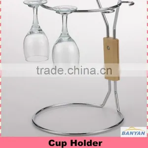 HOT SALE Chrome Metal Wire Cup Holder,Good Quality Table Cup Holder thumbnail-1