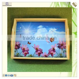 Wholesale S/3 Mini Craft Serving Wooden Trays Pallet Coaster thumbnail-1