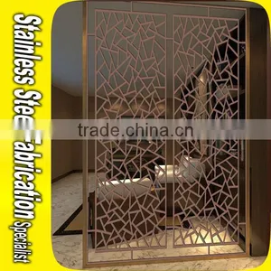 Hot Sale Laser Cut Stainless Steel Living Room Partition Design thumbnail-4