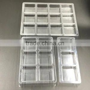Chocolate Plastic Trays Packaging Vacuum Forming Customized Offset Printing Black Plastic Blister Tray for Chocolate Boxes thumbnail-1