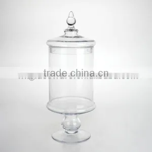 Mintao Custom High Quality Glass Storage Jar With Cork Top thumbnail-1