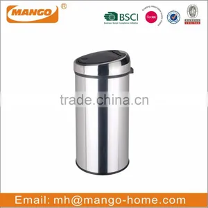 10L or 15L Round Stainless Steel Swing Lid Waste Bin thumbnail-3