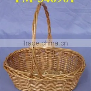 2016 Oval Willow Basket Shining for Christmas With Handles thumbnail-1