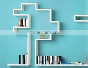 Facrory Supply Acrylic New Design Livingroom Bedroom Wall Bookshelf Modern Bookshelf thumbnail-4