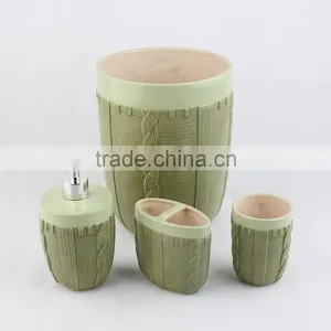20%save 2016 Home Decoration Yellow and Brown Ceramic Bathroom Accessories Sets thumbnail-5