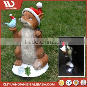 Online Shop China Art Work Fox Resin Craft Solar Garden Led Light thumbnail-1