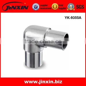 90 Degree Stainless Steel Round Tube Elbow Pipe Fittings Connectors thumbnail-3