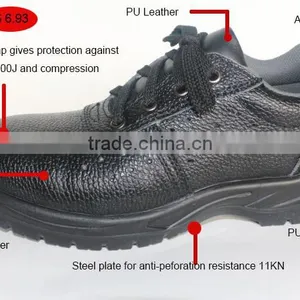PU Leather Buffalo Leather Waterproof High Quality Safety Shoes thumbnail-2