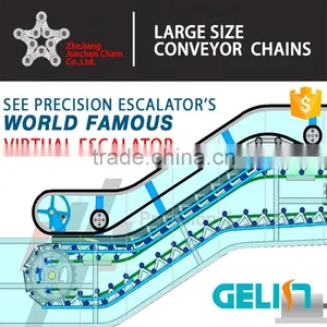 ST133F1 Moving Walkway Partes Nylon Roller Escalator Step Chain thumbnail-6