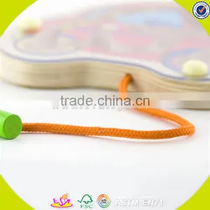 Wholesale Colorful Baby Wooden Maze Toy High Quality Kids Wooden Cart Maze Toy Hottest Wooden Drag Cart Maze Toy W11H014 thumbnail-4