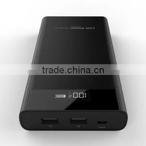 20000mAh Portable External Battery Charger Power Bank Black thumbnail-2