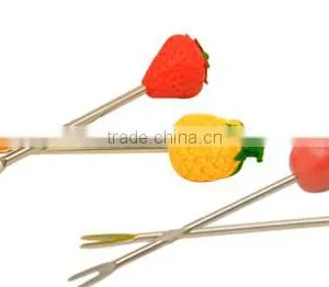 Cheap Birdie Fruit Fork Stainless Steel Fruit Fork With Holder thumbnail-3