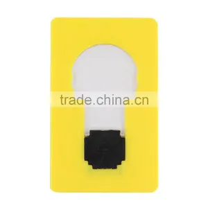 New Design Portable Hot Sale Cute Portable Pocket Fold Switch LED Card Night Lamp Put In Purse Wallet Convenient Light thumbnail-4