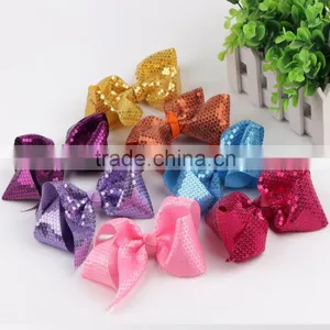 2017 Custom Wholesale 6 Inch jo jo Siwa Type Hair Bows thumbnail-1