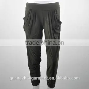 Women Basic Slim Stretch Long Casual Loose Harem Capri Pants Hip-hop Leggings thumbnail-6