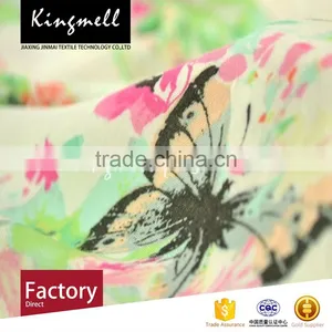 Factory Direct Floral Digital Print 100% Cotton Fabric With Butterfly Pictue thumbnail-2