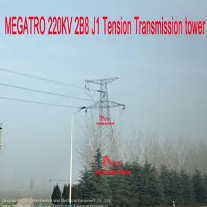 MEGATRO 220KV 2B8 J1 Tension Transmission Tower thumbnail-1