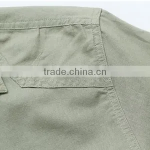Summer Men Shirt 2015 100% Cotton Half Sleeve Shirt Outdoor Shirt for Men Sports Shirt thumbnail-5