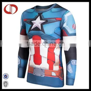 Compression t Shirts for Man Super Hero Printed thumbnail-1