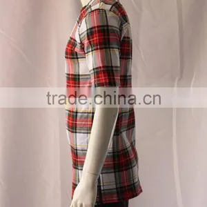 Cotton All Over Printed Tartan t Shirts Men thumbnail-2