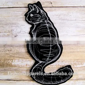 Custom High Quality Embroidered Cat Demon, Fox Demonpatch for Clothes Embroidery Patch Made in China Choose Size/color thumbnail-2