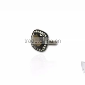 Smoky Quartz 925 Sterling Silver Gemstone Ring thumbnail-1