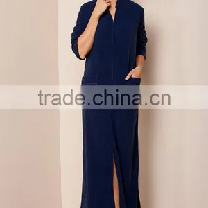 Women Plain With Pocket Cheap Fleece Pajamas thumbnail-2