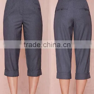 EY0139P Summer European Fashion Design 2016 Summer Casual Stripes European Summer Casual Long Striped Woman Pants thumbnail-1