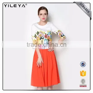 ODM & OEM Services Lovely Knee Length Cheap Pleated Skirts thumbnail-1