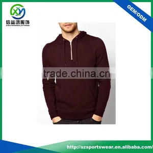 2017 Latest Design Hoodies,kangaroo Pocket Sweatshirts,dark Red Hoody thumbnail-1