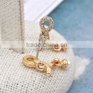 Plastic Pearl Zinc Alloy Earring Women Earring Saudi Gold Jewelry Earring thumbnail-2