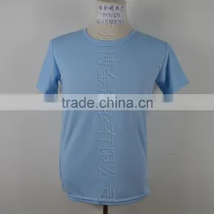 Light Blue Color Dry Fit Mens Tshirt for Promotion thumbnail-1