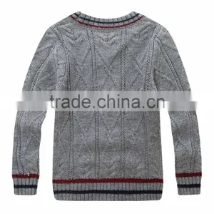 2017 Fashion Knitted Sweater Cardigan Cotton Sweater for Boys thumbnail-2
