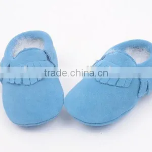 High Quality Suede Leather Moccains for Baby, Prewalk Leather Moccains thumbnail-6