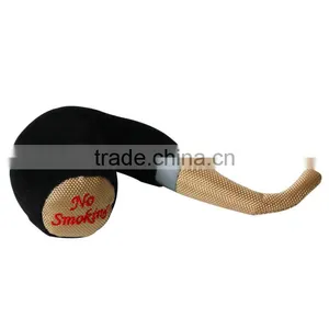 No Smoking Plush Pipe Squeaky Funny Dog Chew Toys thumbnail-3