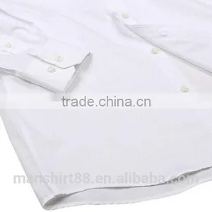 Spread Collar 100% Cotton Business Men Shirt Long Sleeve Shirt for Men thumbnail-5
