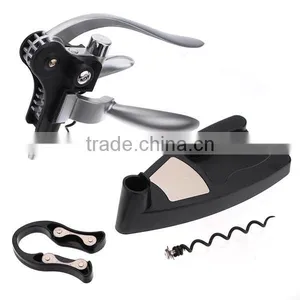Rabbit Shape Red Wine Opener Tool Kit Cork Bottle Tire Corkscrew Collar Pourer Gift Set With Bo Wine Accessory thumbnail-3